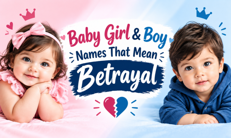 Baby Girl & Boy Names That Mean Betrayal
