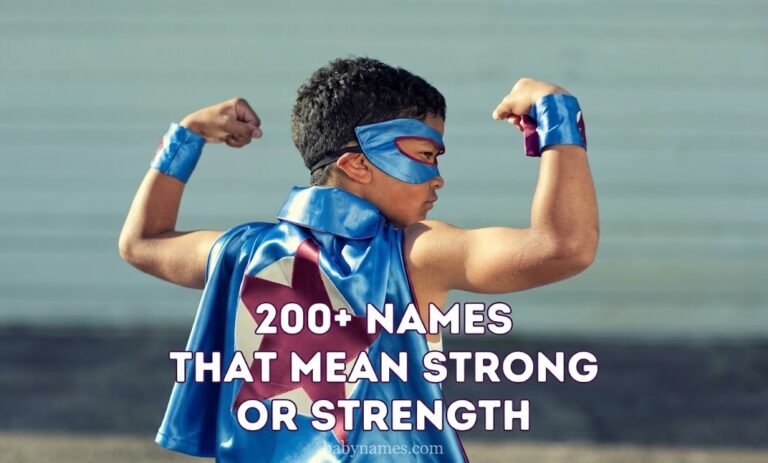 Baby Names That Mean Strong