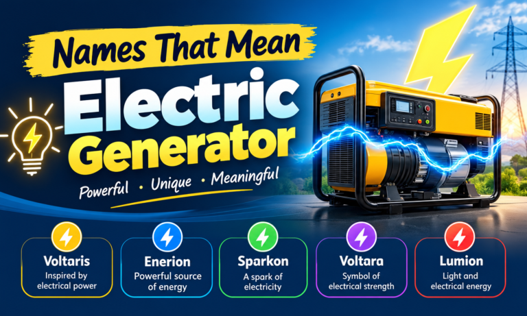 names that mean electric
