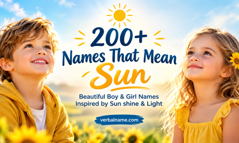 Names That Mean Sun