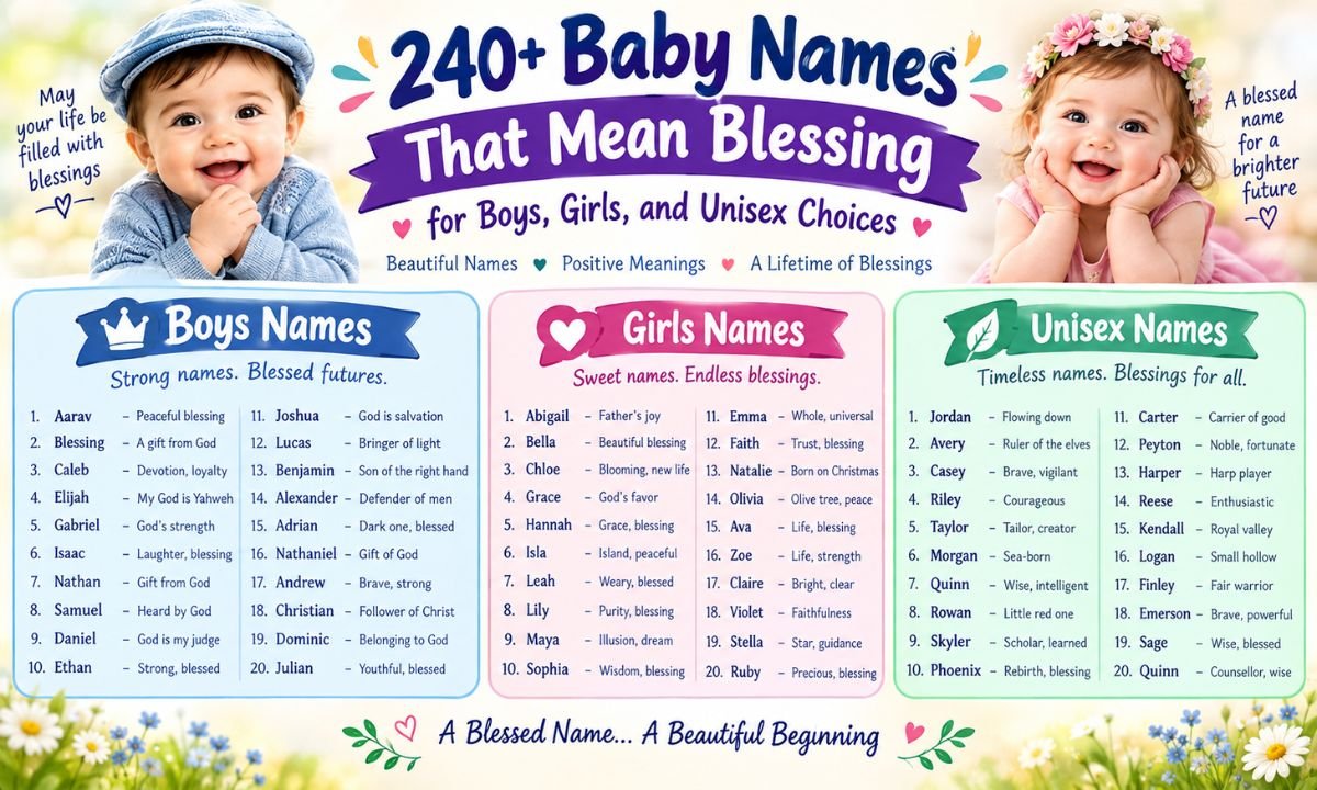 Names That Mean Blessing