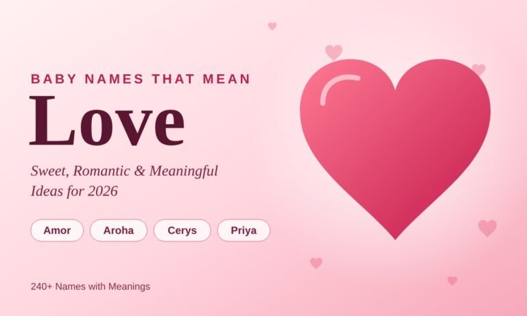 Names That Mean Love
